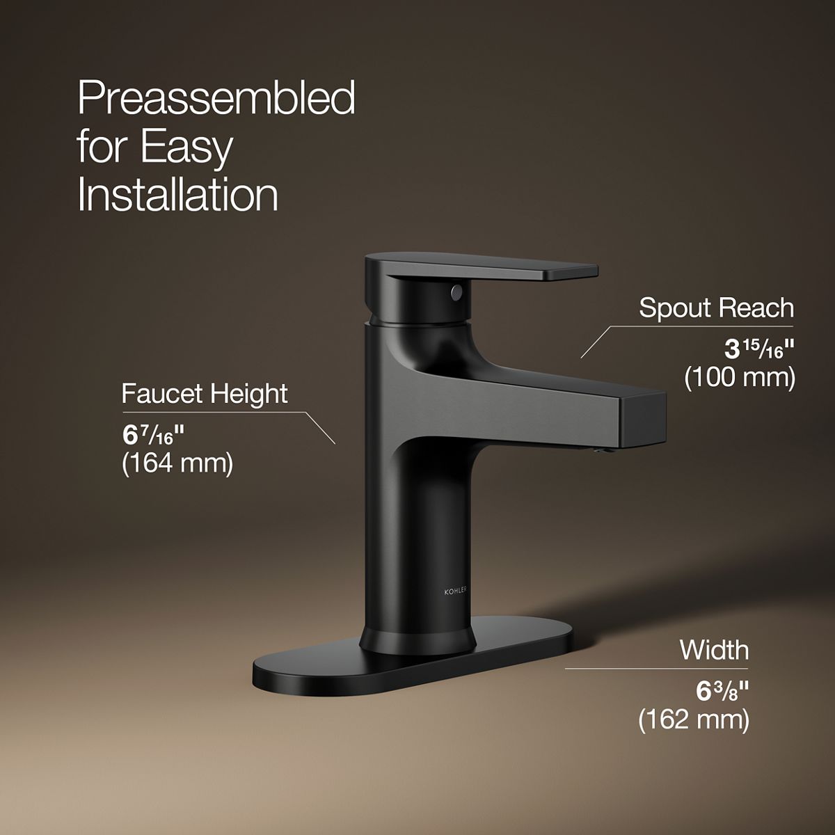 Taut® Single-handle bathroom sink faucet, 1.2 gpm