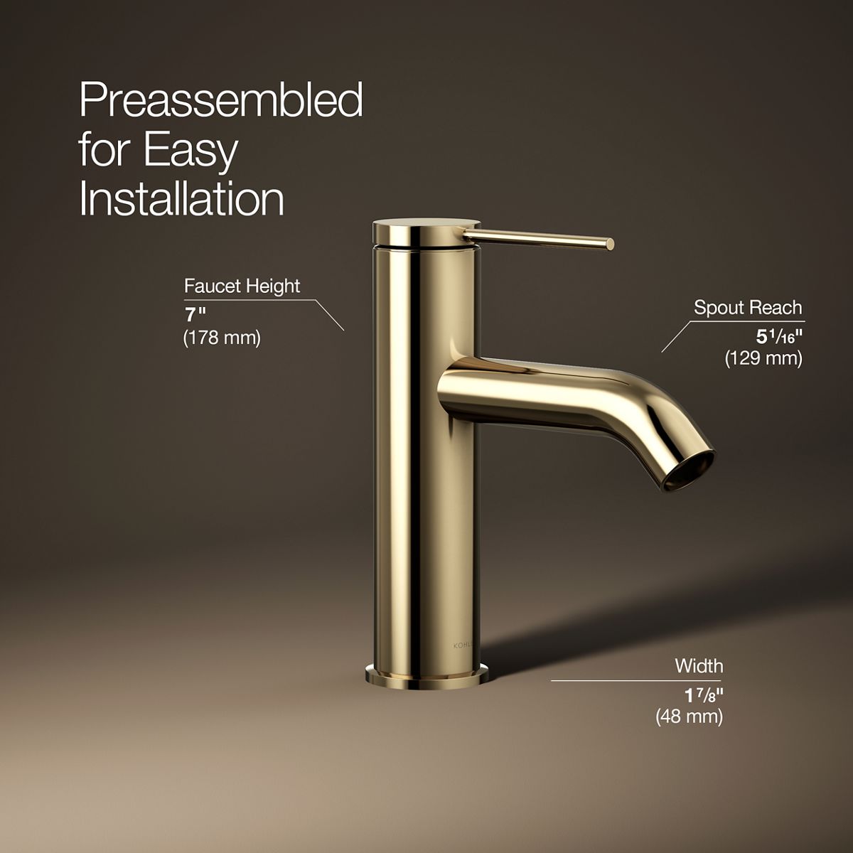Components® Single-handle bathroom sink faucet, 1.2 gpm