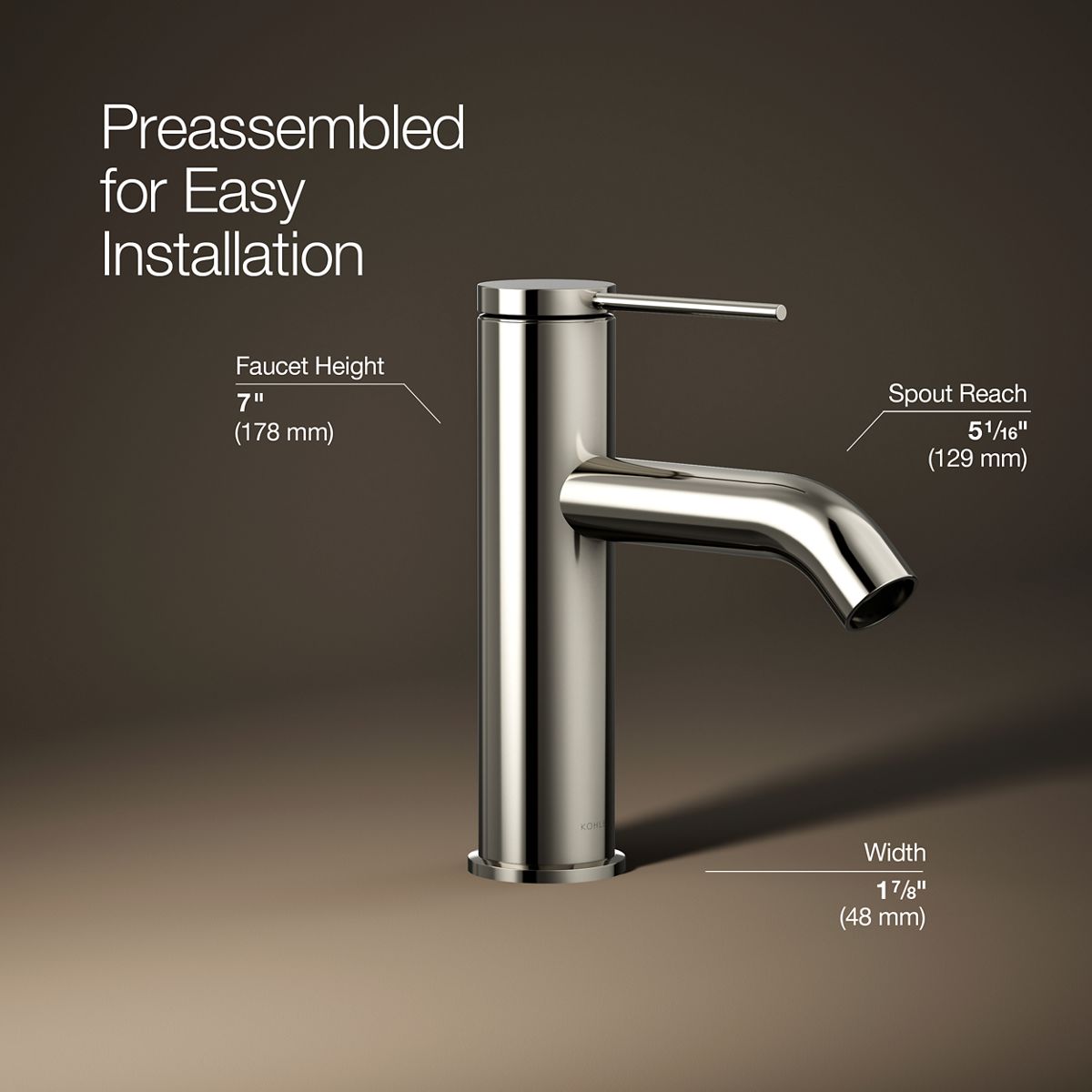 Components® Single-handle bathroom sink faucet, 1.2 gpm