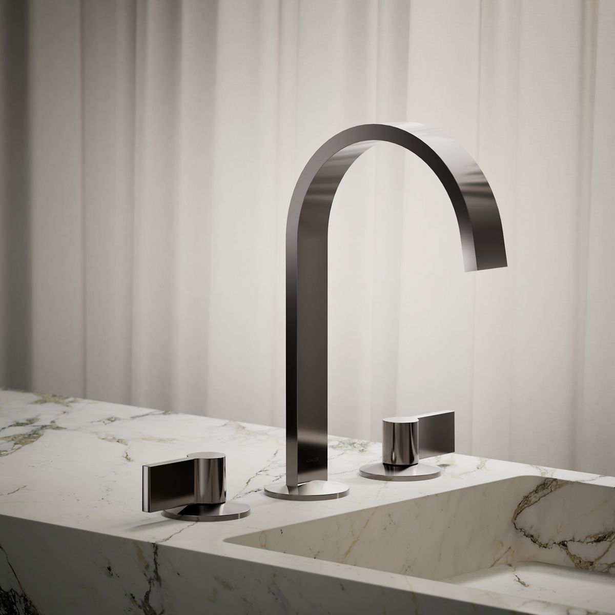 Components® Bathroom sink faucet spout with Ribbon design, 1.2 gpm