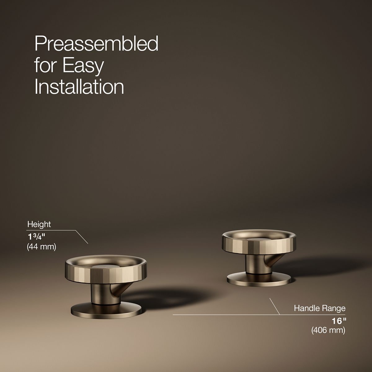 Components® Industrial bathroom sink faucet handles