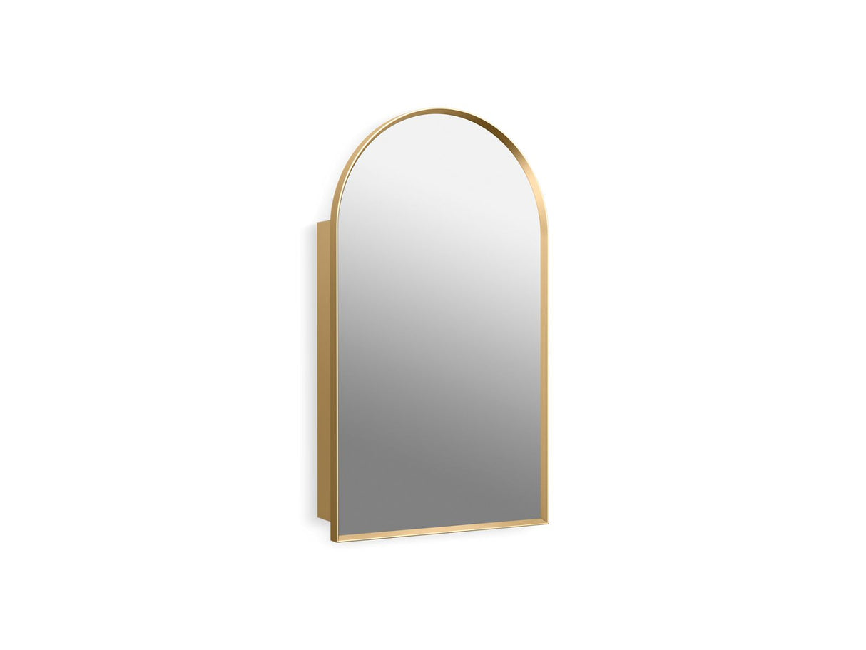 Verdera® 20" x 34" arched framed medicine cabinet, left-hinged