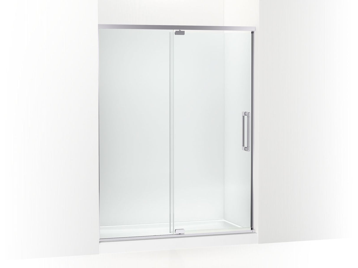 Statement™ 54"-60" W x 76" H pivot shower door with 5/16"-thick Crystal Clear glass