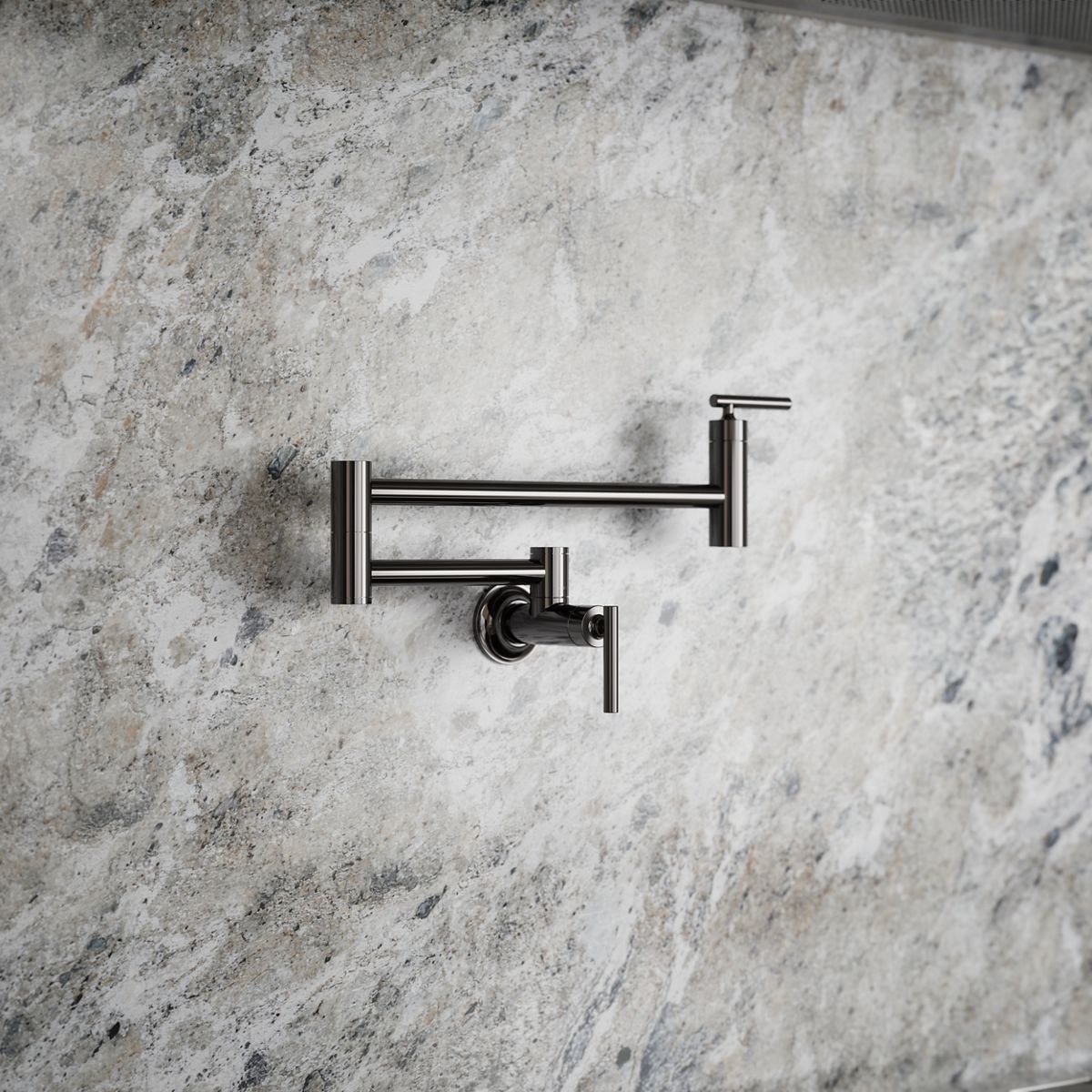 Wall-mount pot filler