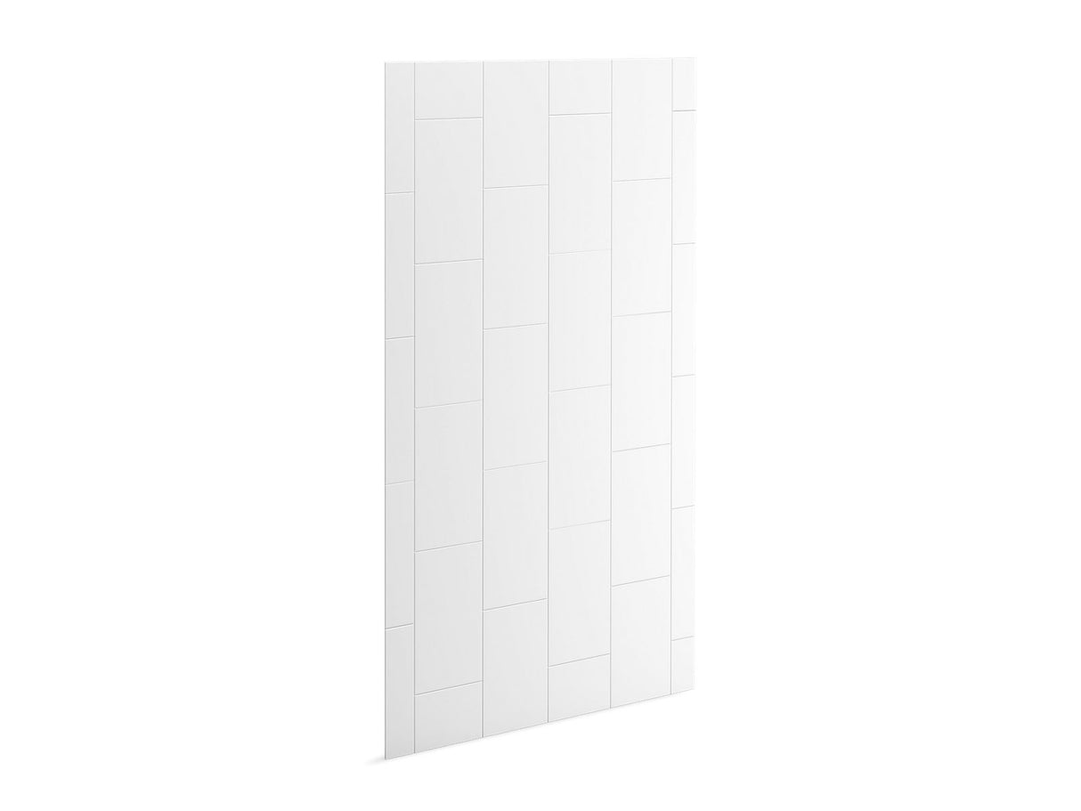 Stoneridge™ 96" x 48" shower back wall with vertical block design
