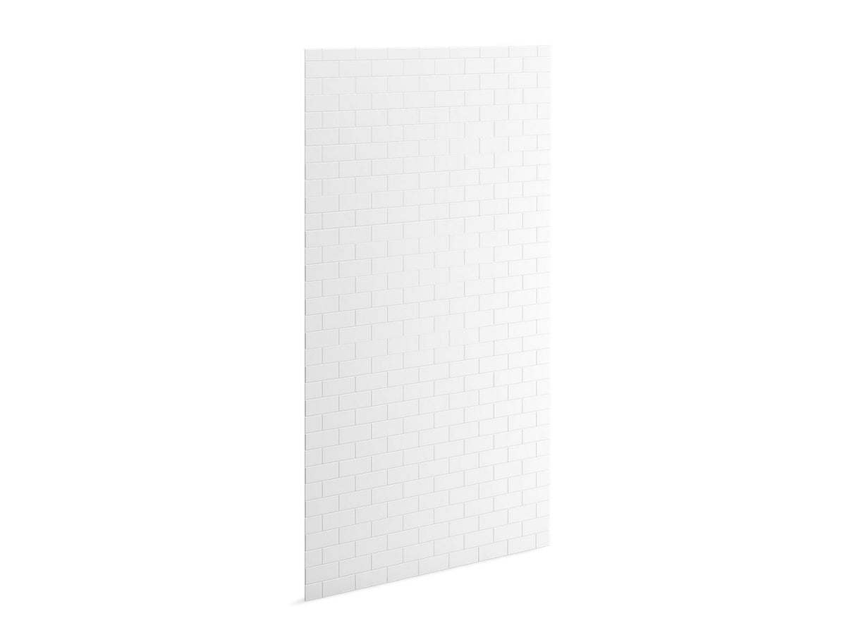 Stoneridge™ 96" x 48" shower back wall with subway tile design