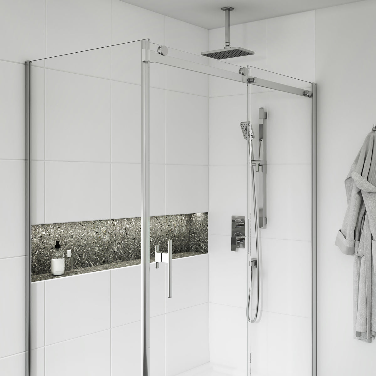 MOROKA TD2 : AQUATONIK T/P with Diverter Shower System with Wallarm Chrome