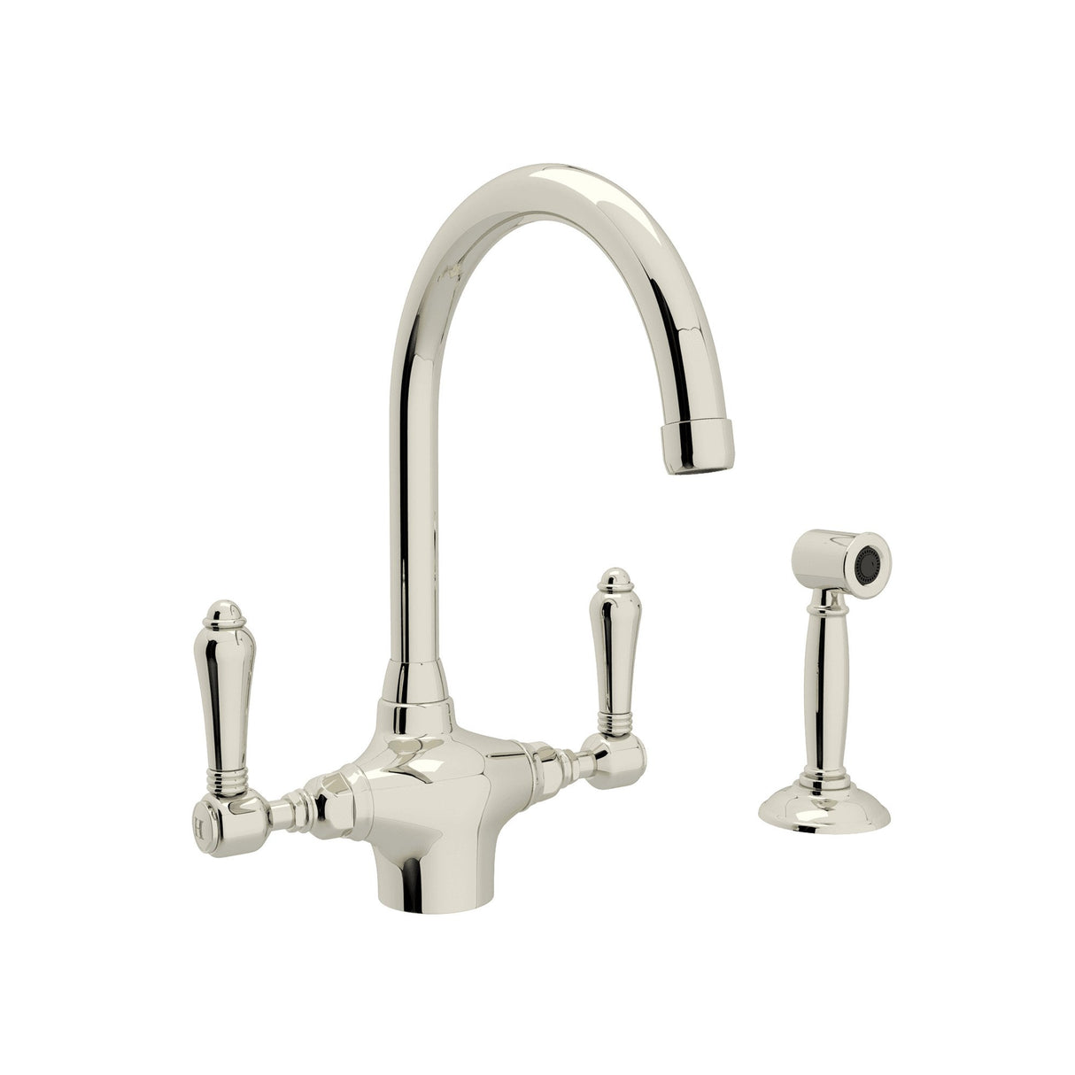 San Julio® Two Handle Kitchen Faucet With Side Spray A1676lmws-2