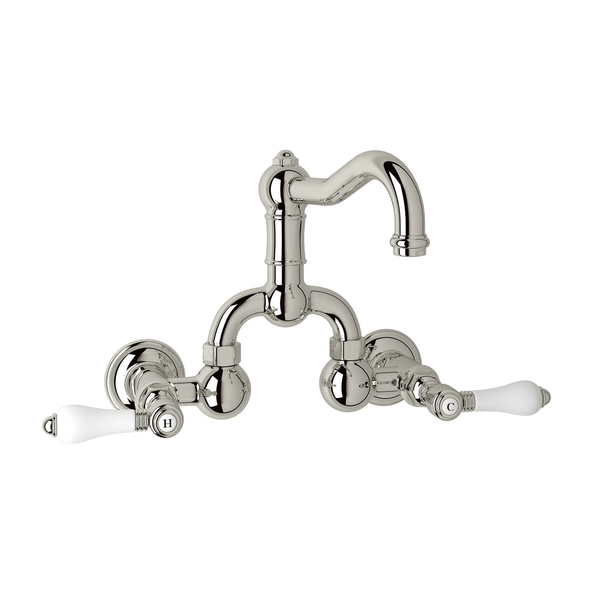 Acqui? Wall Mount Bridge Lavatory Faucet With Column Spout A1418lp-2