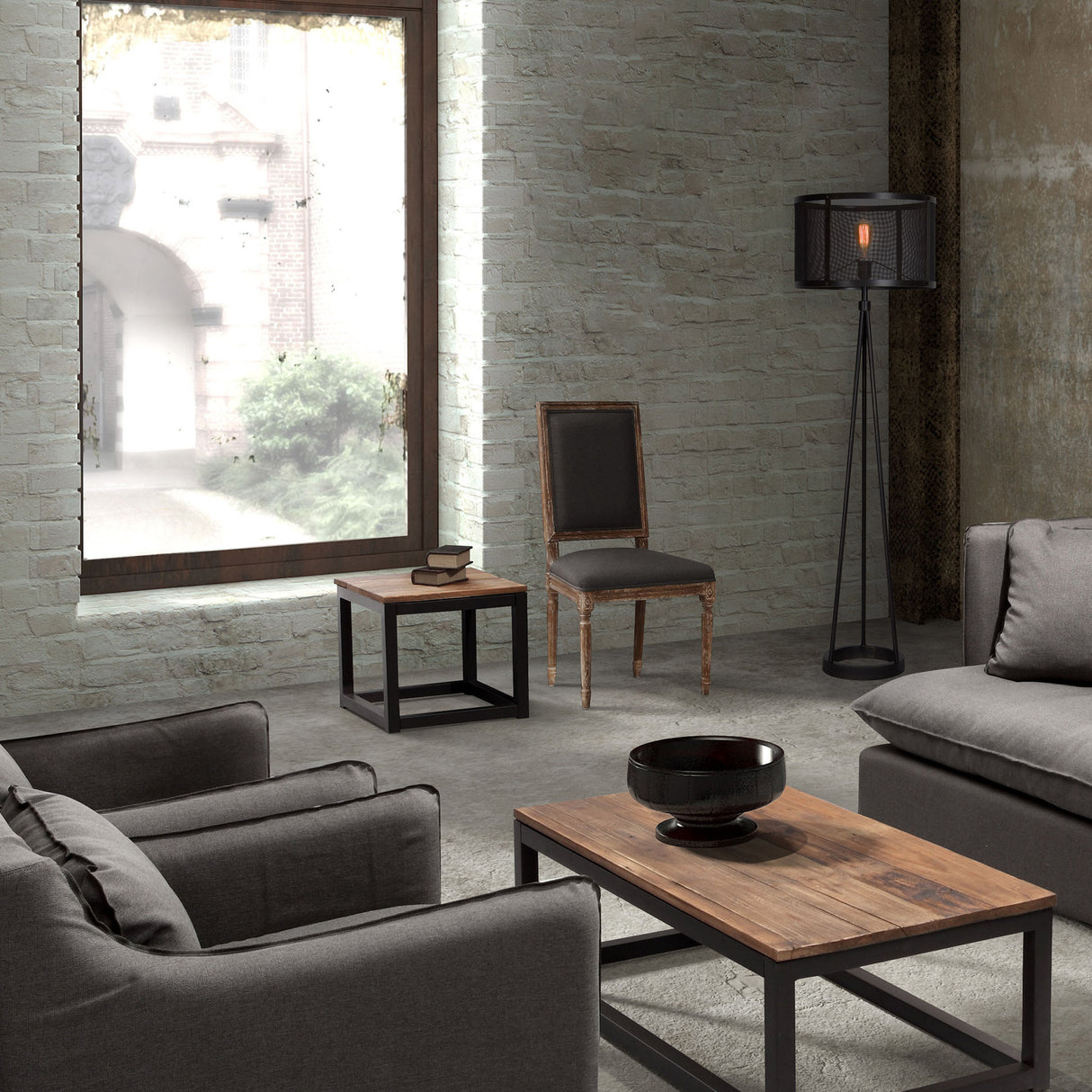 Livingstone Floor 19" W x 19" H x 60" D