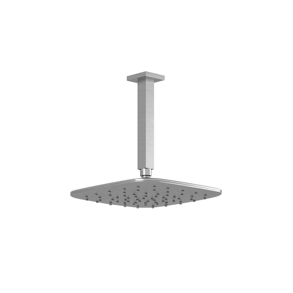 GRAFIK PLUS 251mm x 251mm (9 7/8 inches x 9 7/8 inches) Rainhead and 203mm (8 inches) Vertical Ceiling Arm Chrome