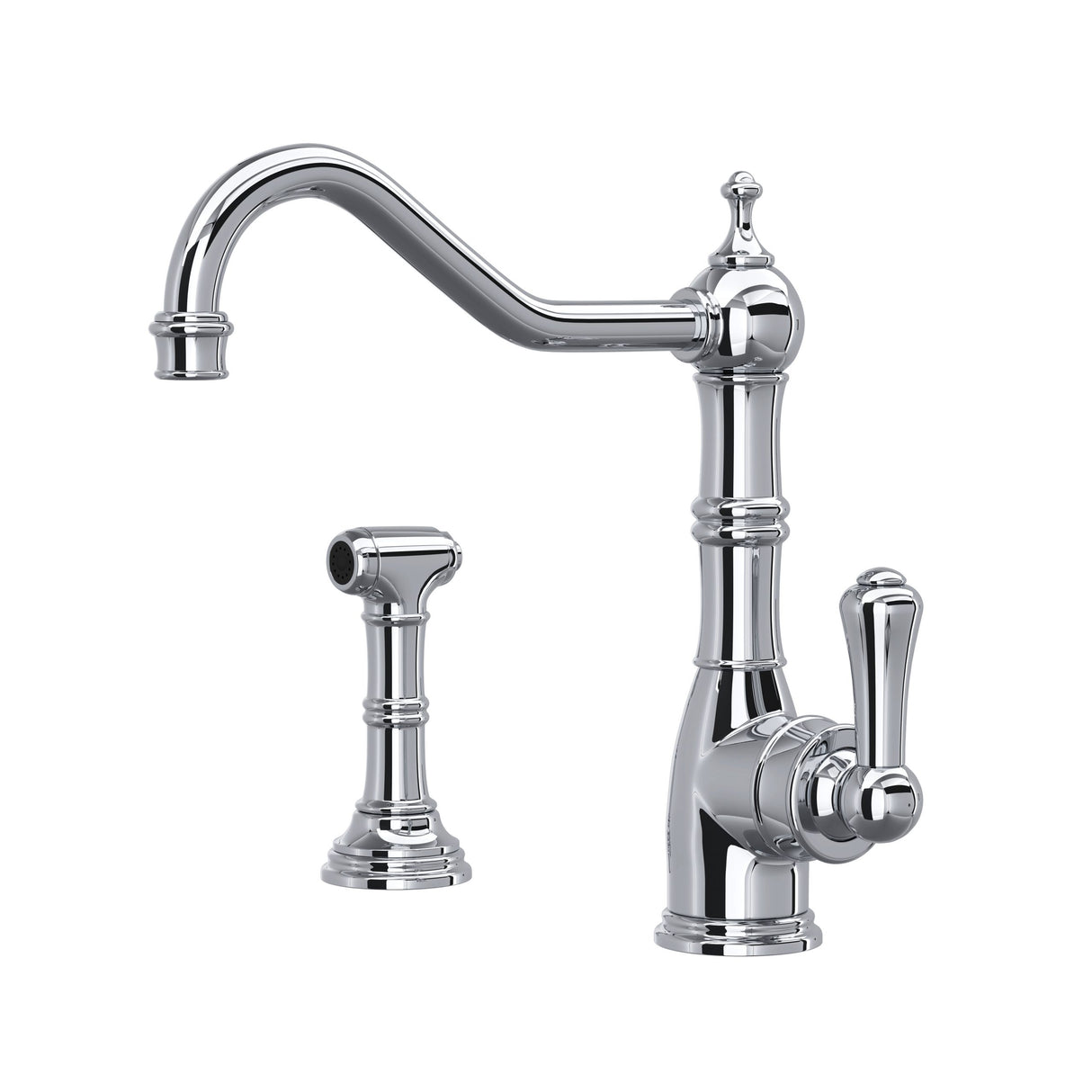Edwardian Kitchen Faucet With Side Spray