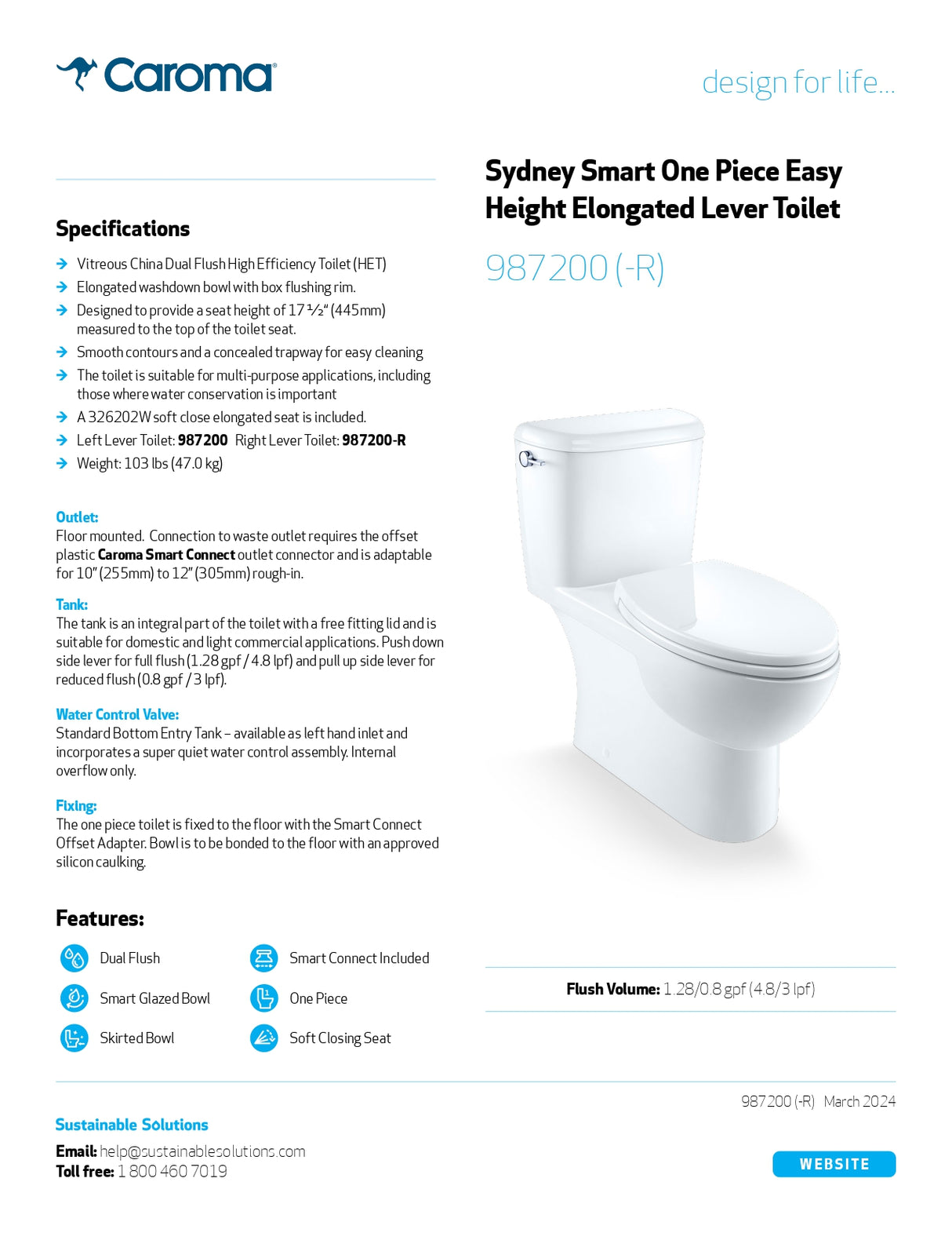 Caroma Sydney Smart II