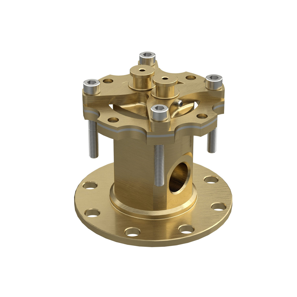 ROHL Single-Hole Floor-Mount Tub Filler Rough-In