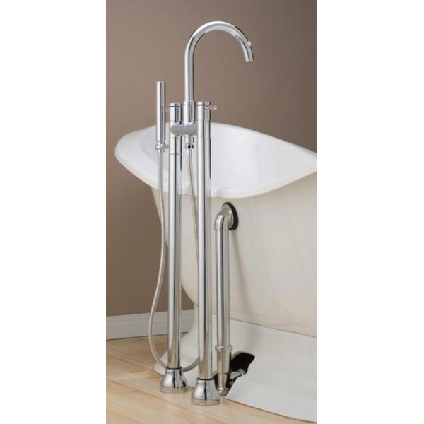 CONTEMPORARY Dual-Post Free-Standing Tub Filler 7565