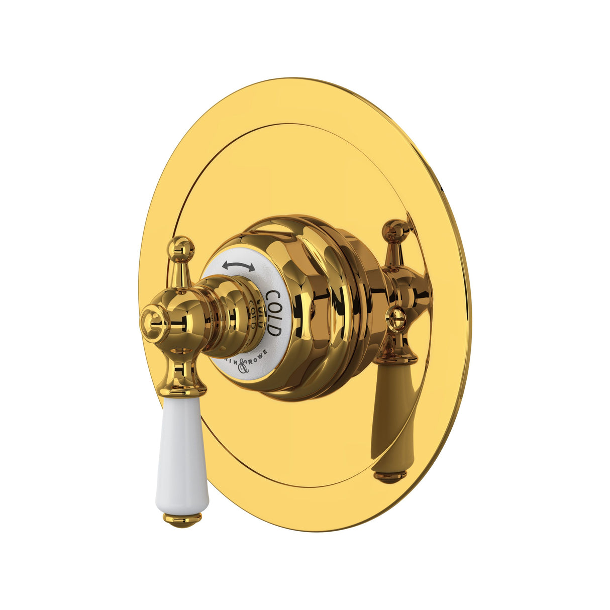 Edwardian 3/4 inch Round Thermostatic Trim Without Volume Control