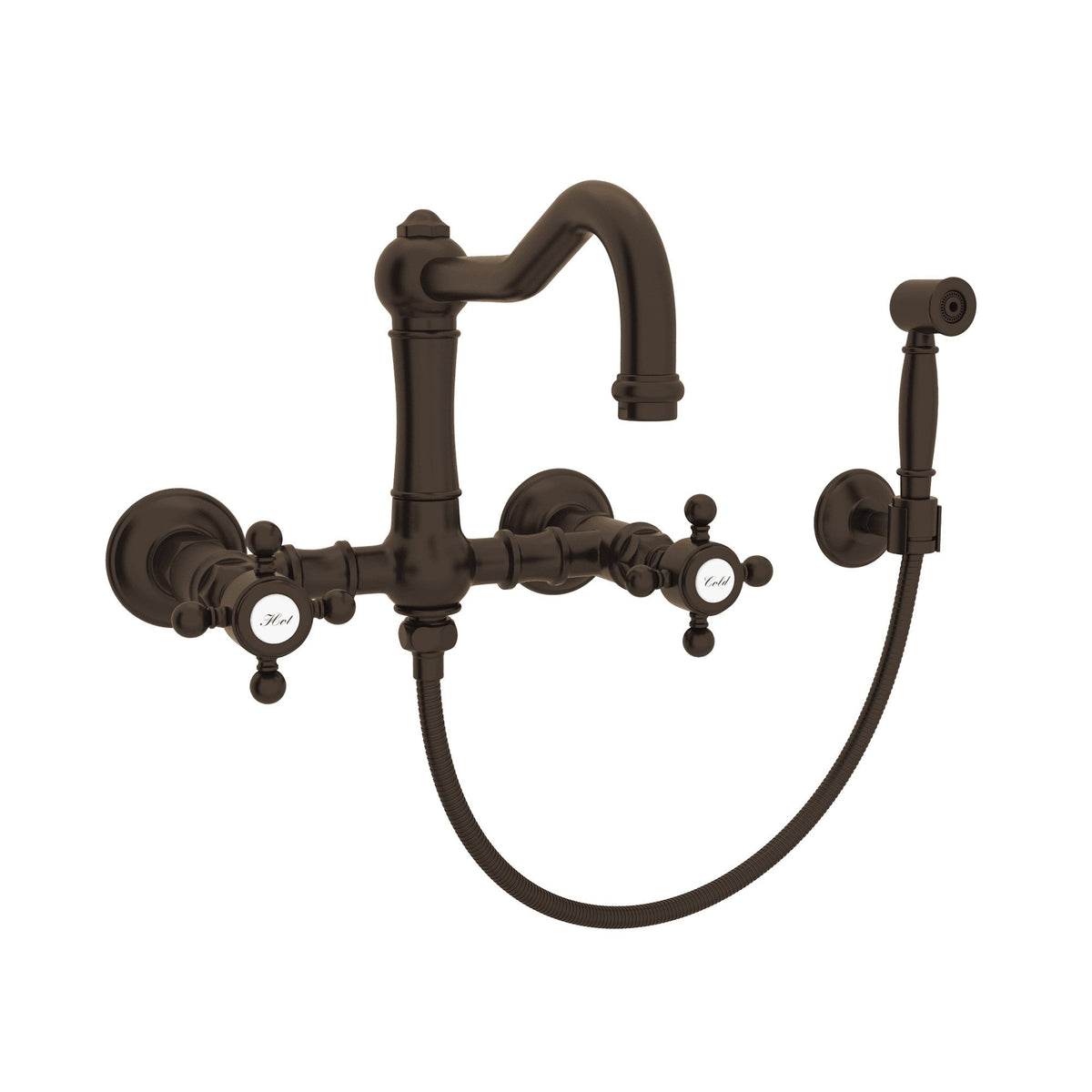 ROHL Acqui Wall Mount Bridge Kitchen Faucet A1456XMWS-2 - image 5