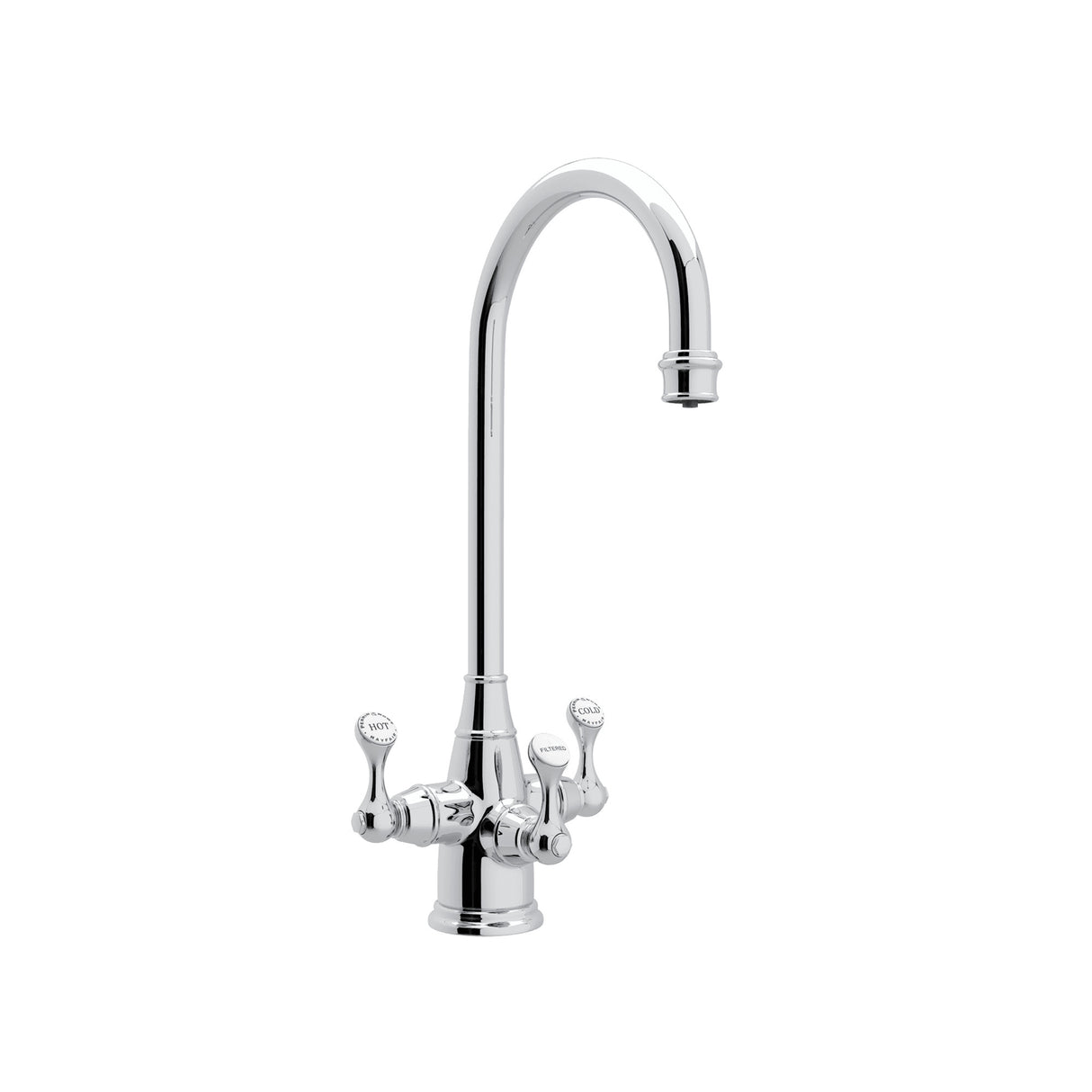 Georgian Era Three Handle Bar/Food Prep Filter Kitchen Faucet