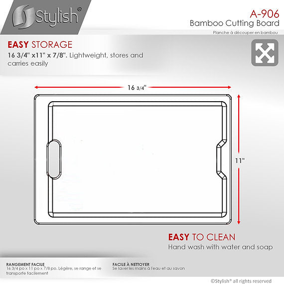 Workstation Sink Bamboo Cutting Board A-906