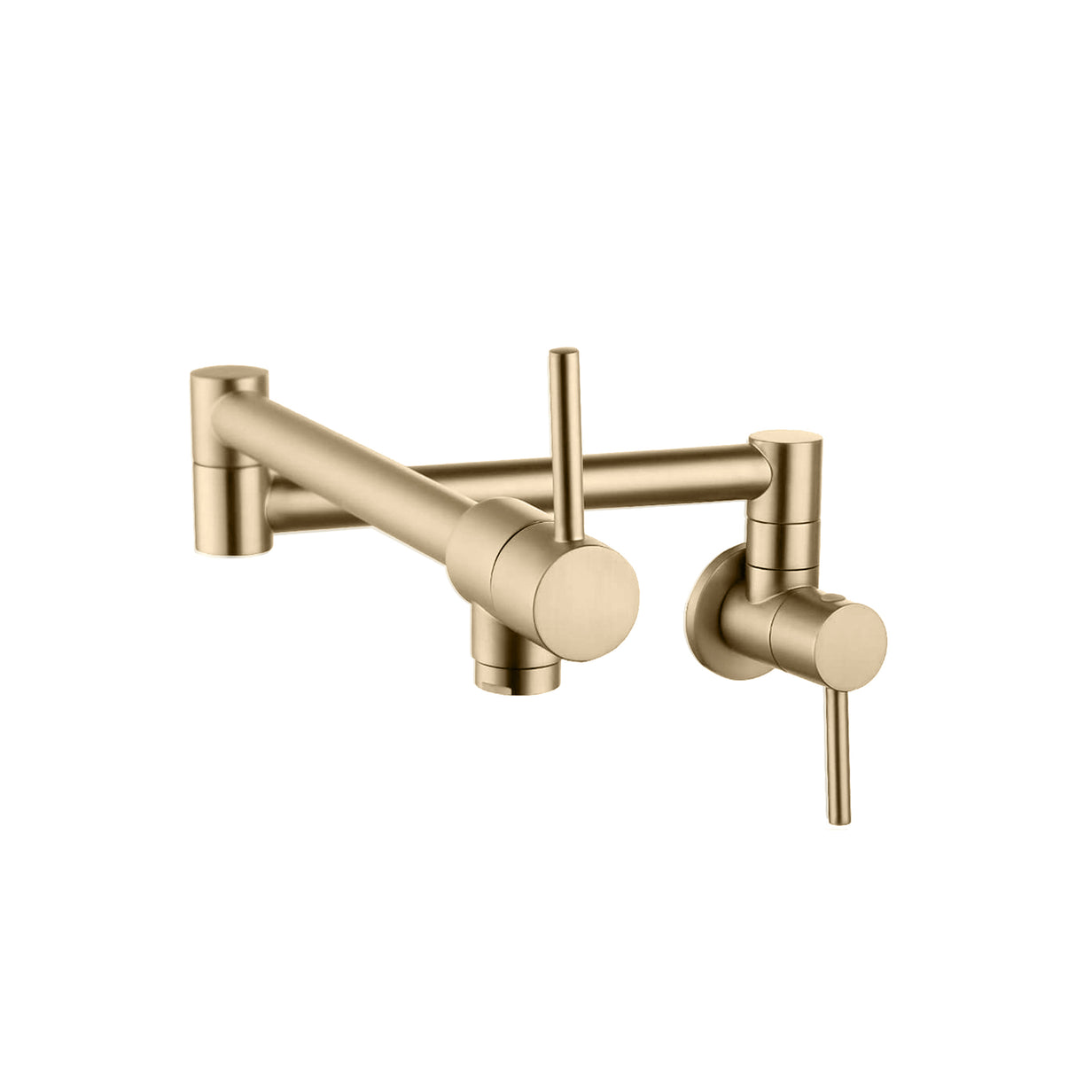 Stylish Wall Mount Folding Pot Filler Faucet Two Handle - image 14