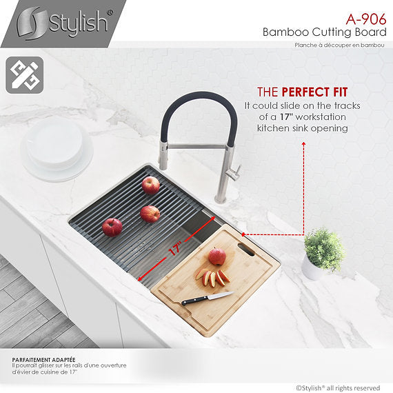 Workstation Sink Bamboo Cutting Board A-906