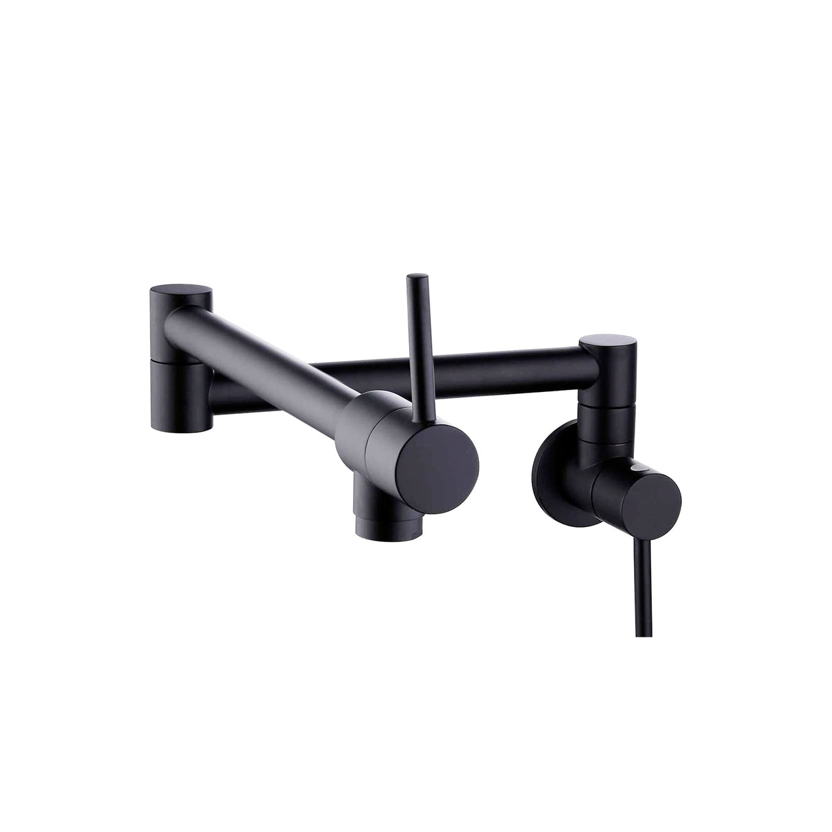 Stylish Wall Mount Folding Pot Filler Faucet Two Handle - image 13
