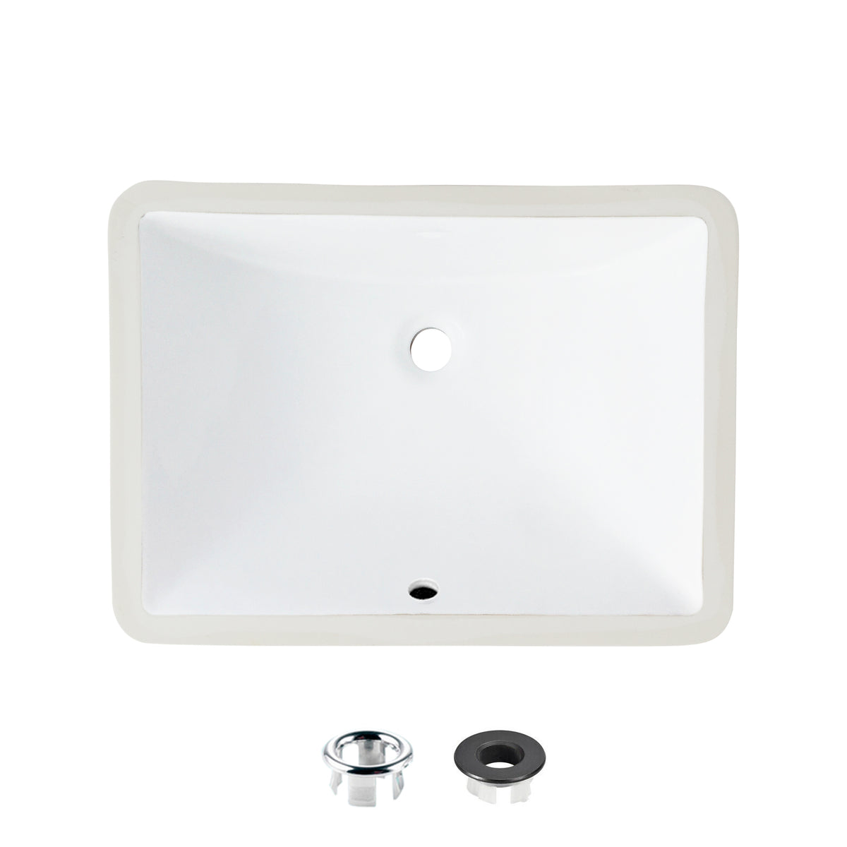 Stylish 18-inch Rectangular Undermount Bathroom Sink - image 1