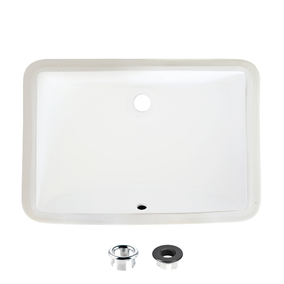 Stylish 21-inch Rectangular Undermount Bathroom Sink - image 1