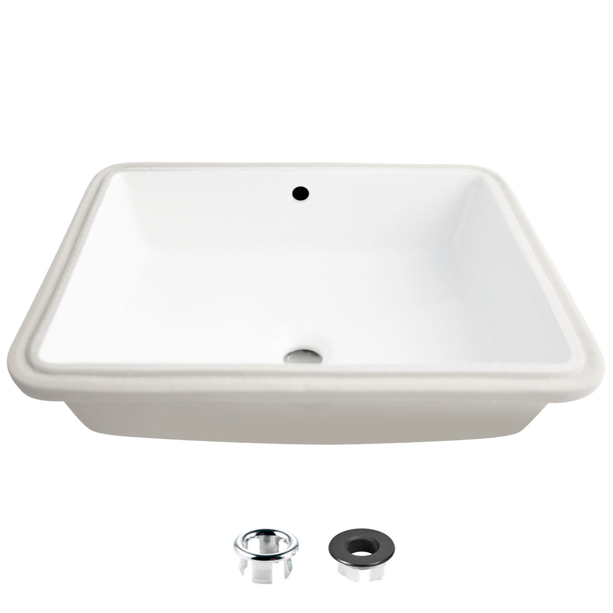 Stylish 20-inch Rectangular Undermount Bathroom Sink - image 1