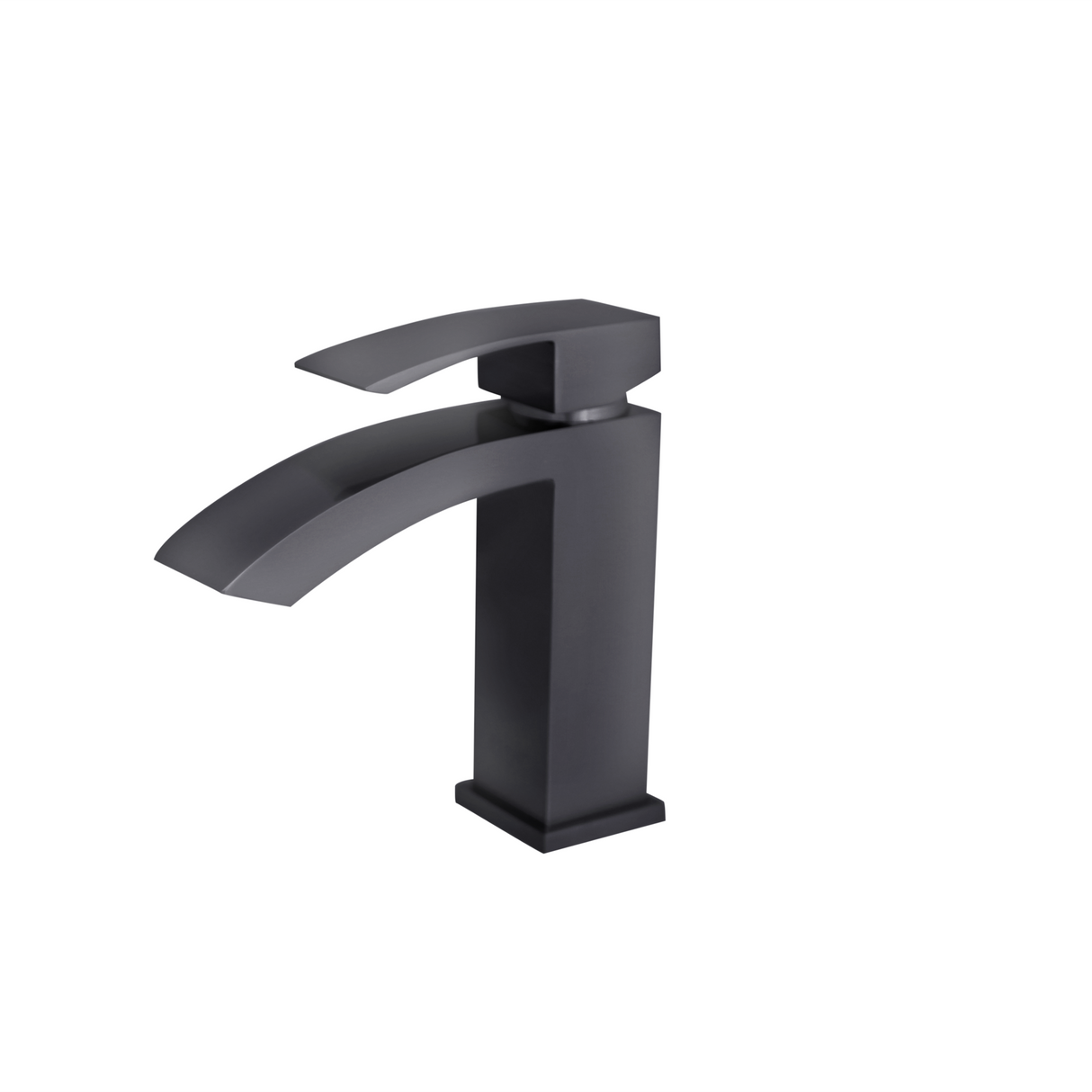 Stylish Single Handle Single Hole Brass Bathroom Faucet - image 1