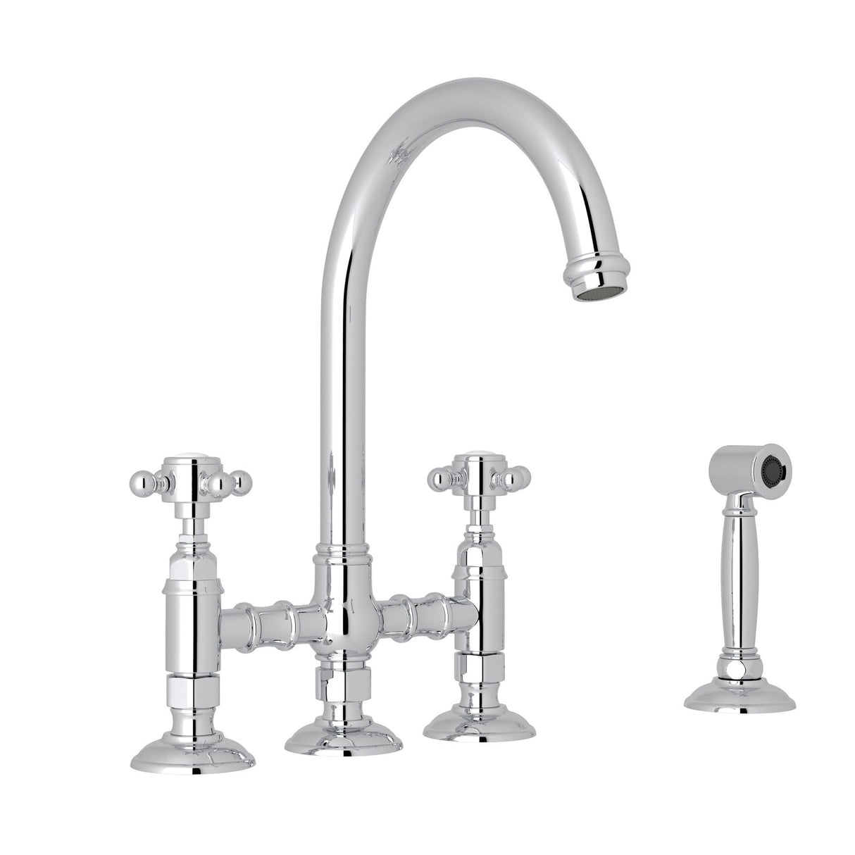 San Julio® Bridge Kitchen Faucet With Side Spray A1461xmws-2