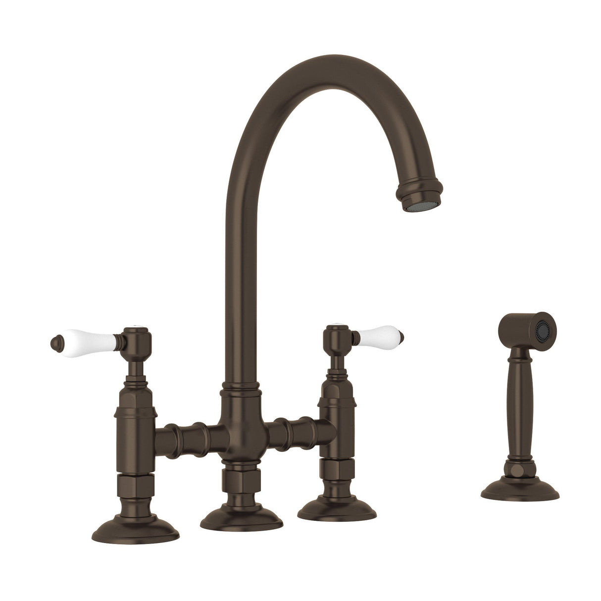 San Julio® Bridge Kitchen Faucet With Side Spray A1461lpws-2
