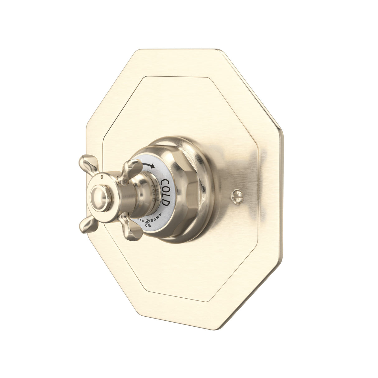 Edwardian 3/4 inch Octagonal Thermostatic Trim Without Volume Control