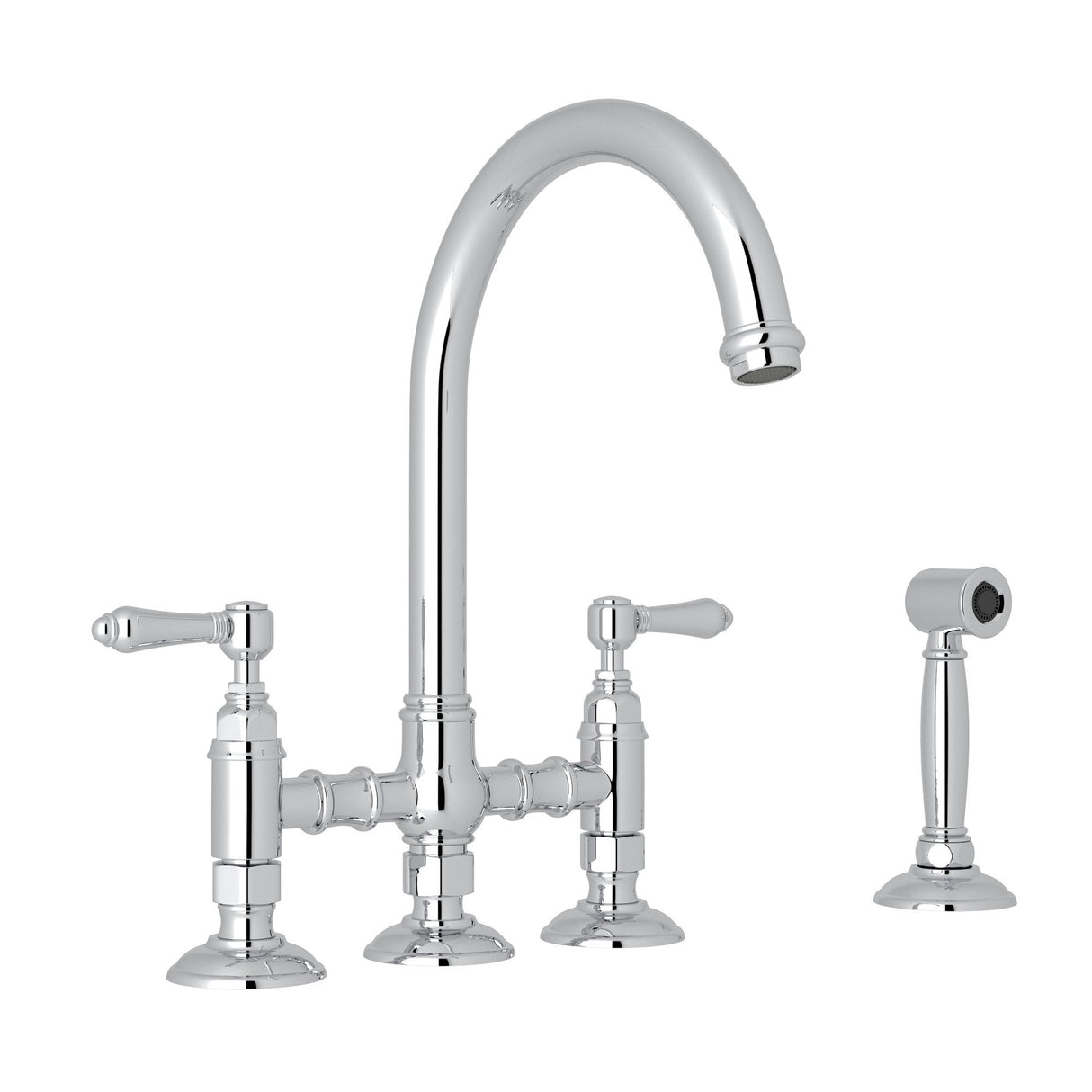 San Julio® Bridge Kitchen Faucet With Side Spray A1461lmws-2