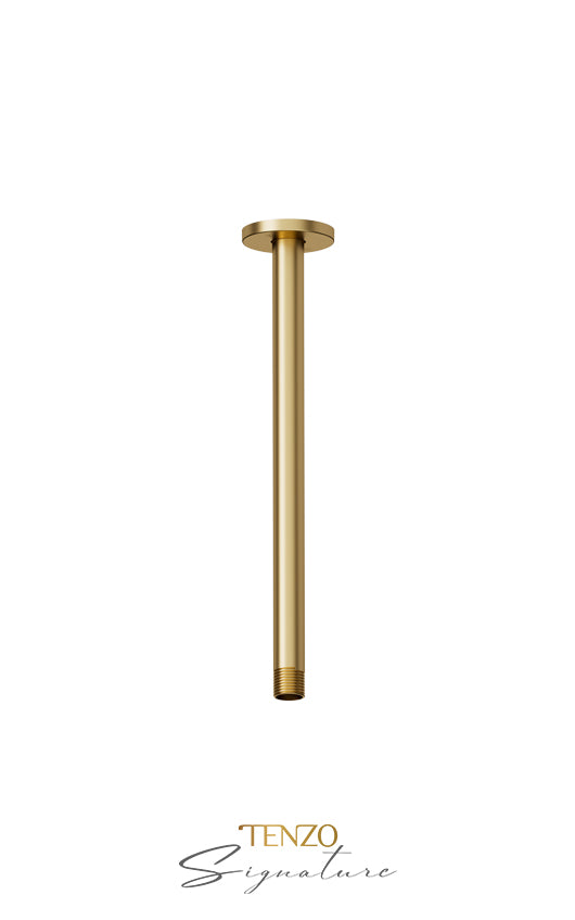 Tenzo Ceiling Shower Arm Round 12 in. Solid Brass - image 3