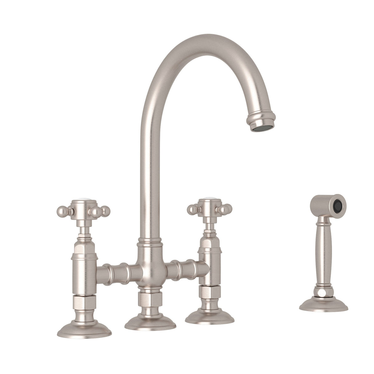 San Julio® Bridge Kitchen Faucet With Side Spray A1461xmws-2