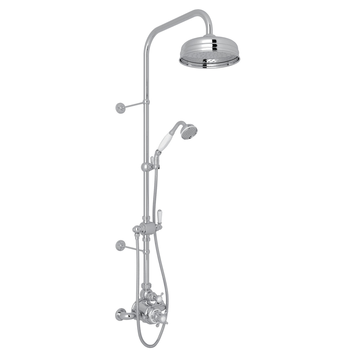 Edwardian 3/4 inch Exposed Wall-Mount Thermostatic Shower System