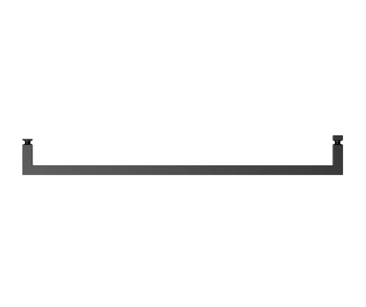 Incognito 76 Shaker 56-59 x 76 in. 8mm Bypass Shower Door for Alcove Installation with Shaker glass in Matte Black