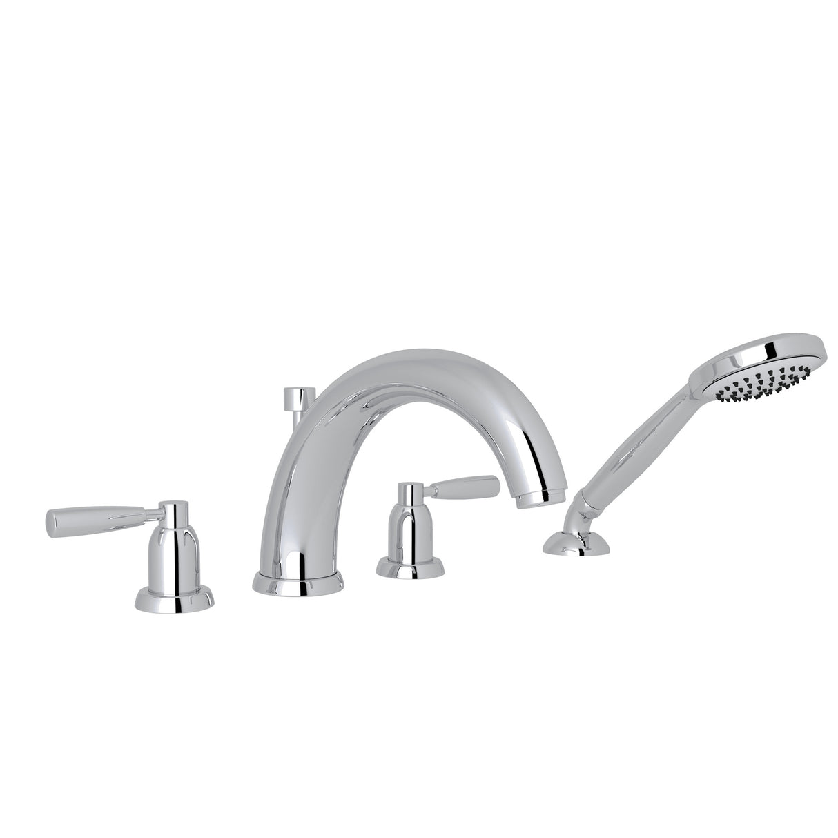 Holborn 4-Hole Deck-mount Tub Filler with C-Spout