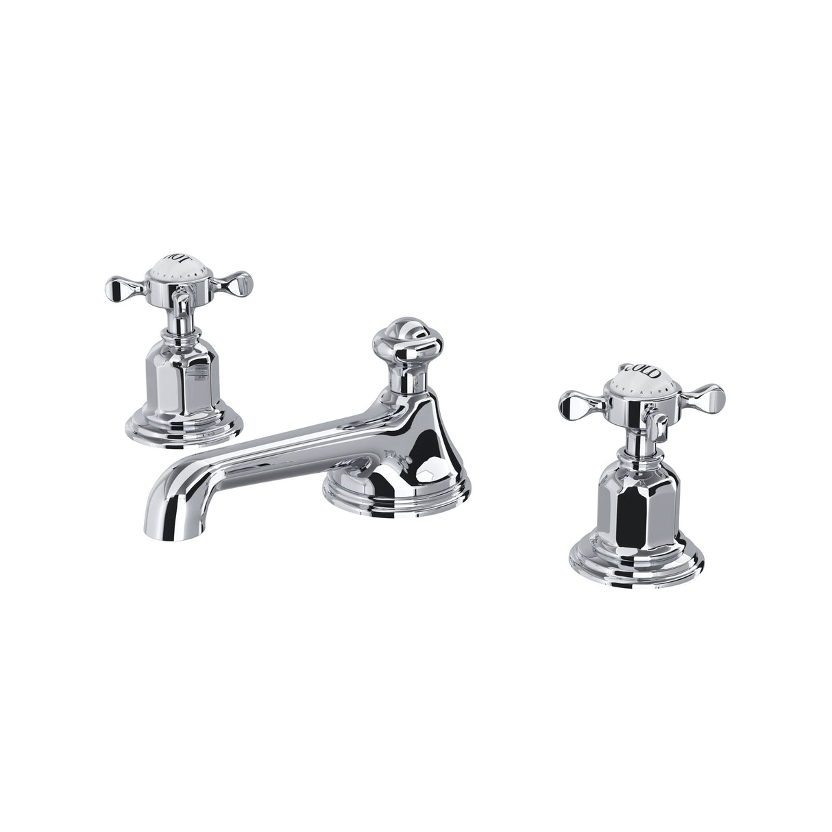 Edwardian Widespread Lavatory Faucet With Low Spout