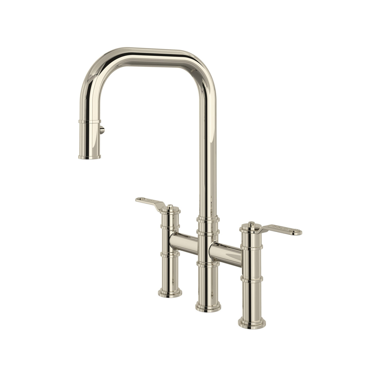 Armstrong Pull-Down Bridge Kitchen Faucet With U-Spout