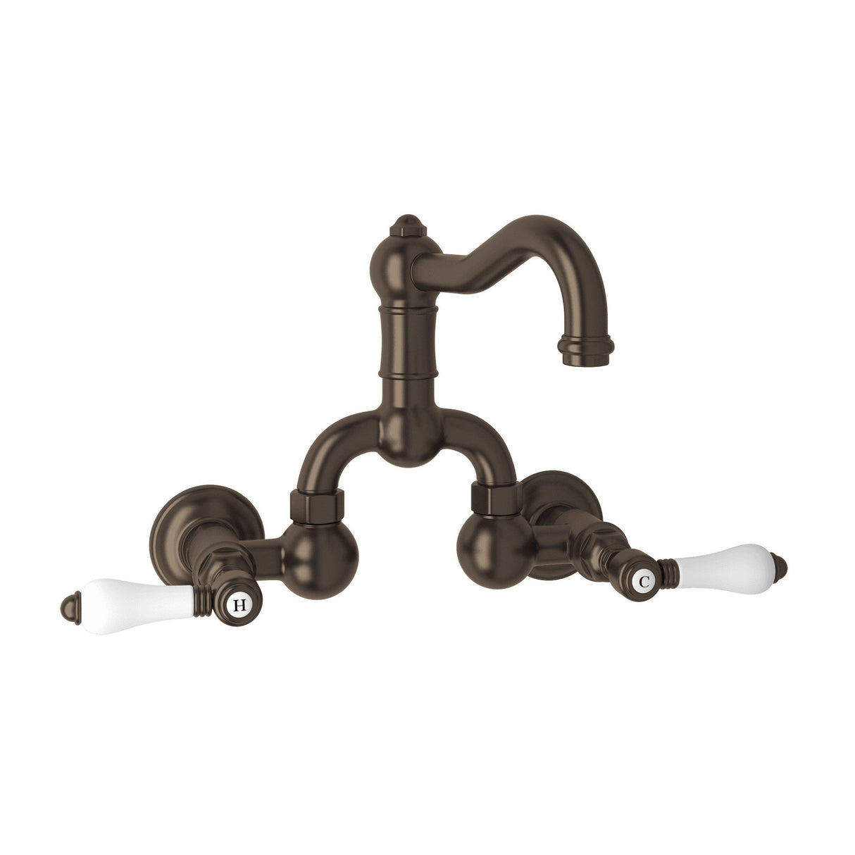 Acqui? Wall Mount Bridge Lavatory Faucet With Column Spout A1418lp-2