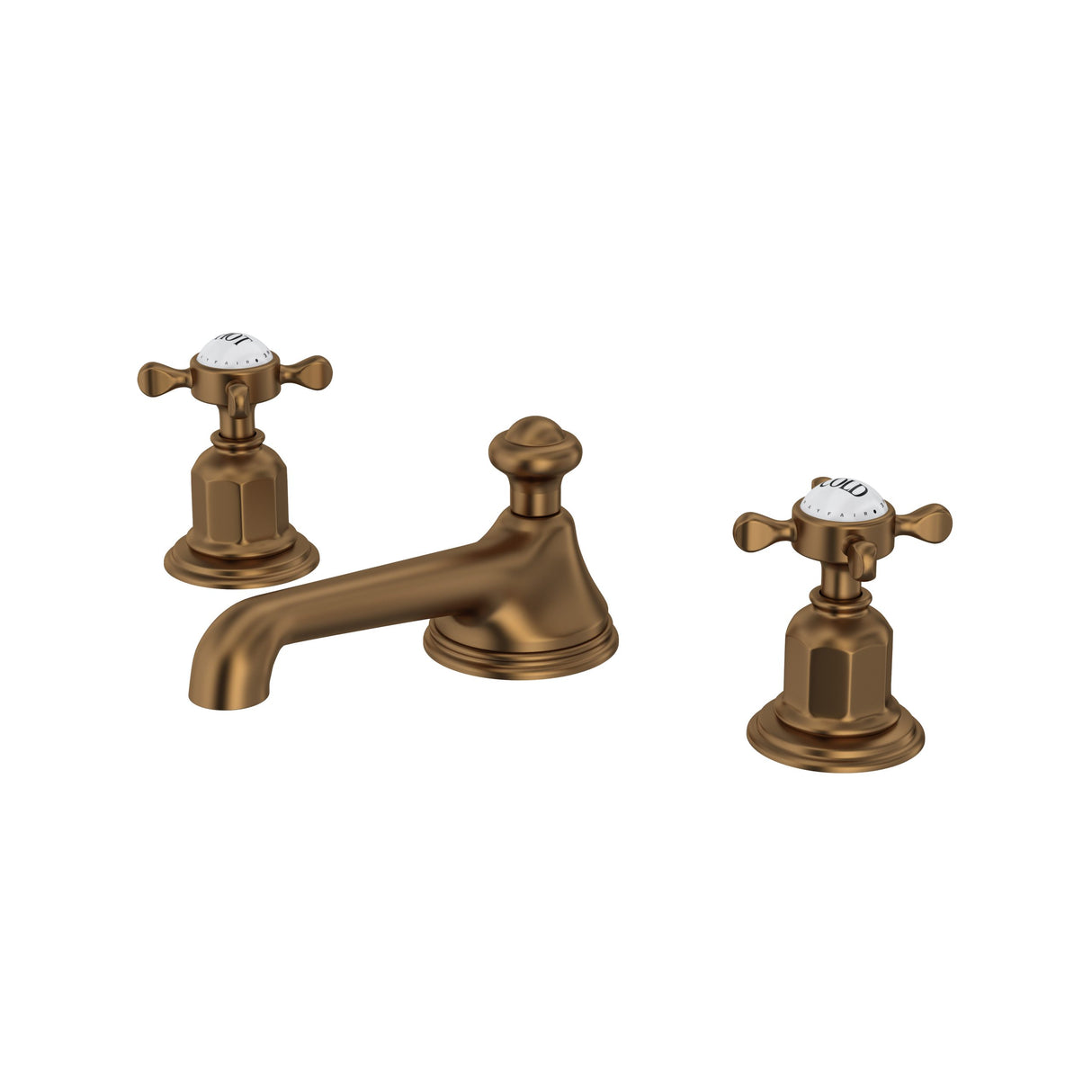 Edwardian Widespread Lavatory Faucet With Low Spout