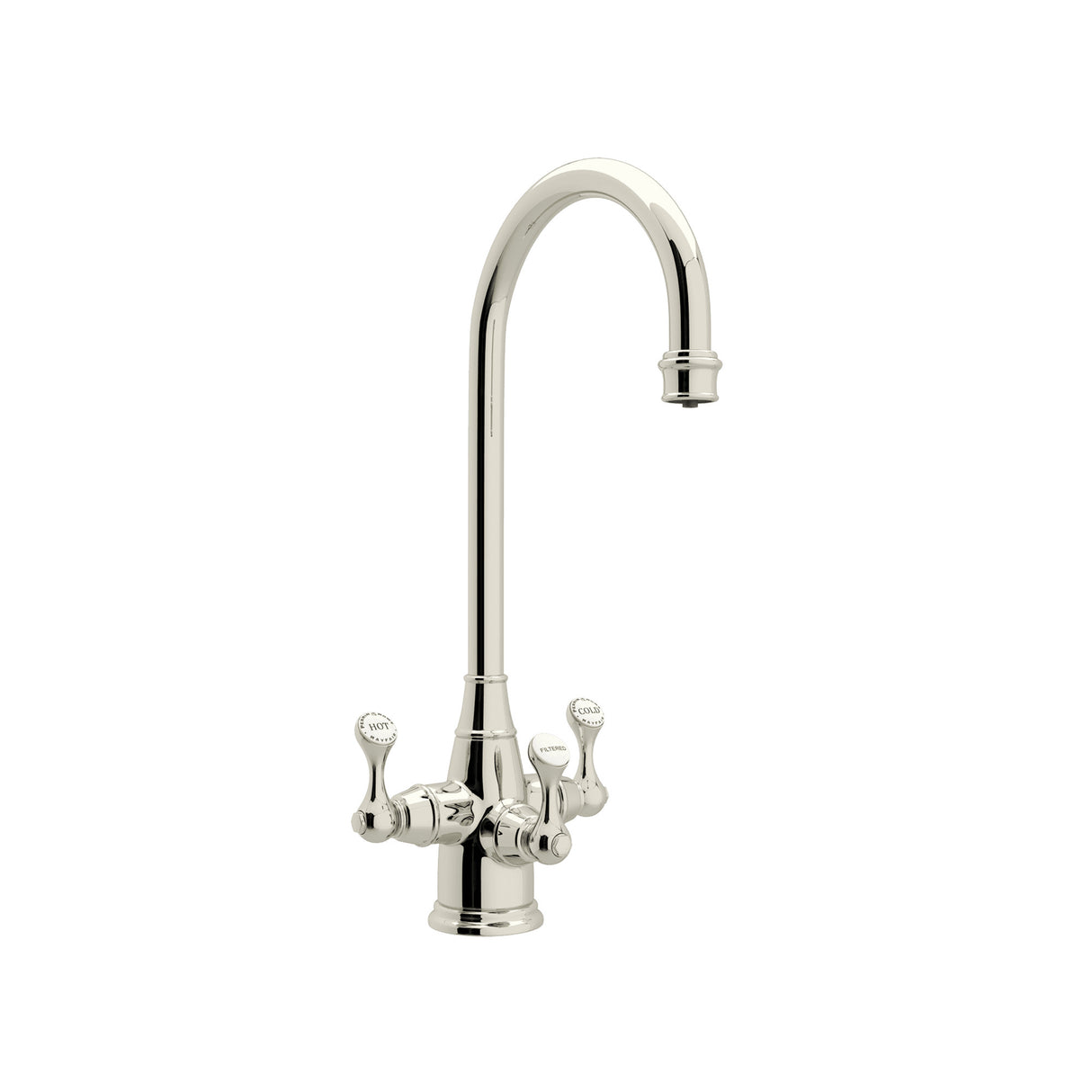Georgian Era Three Handle Bar/Food Prep Filter Kitchen Faucet