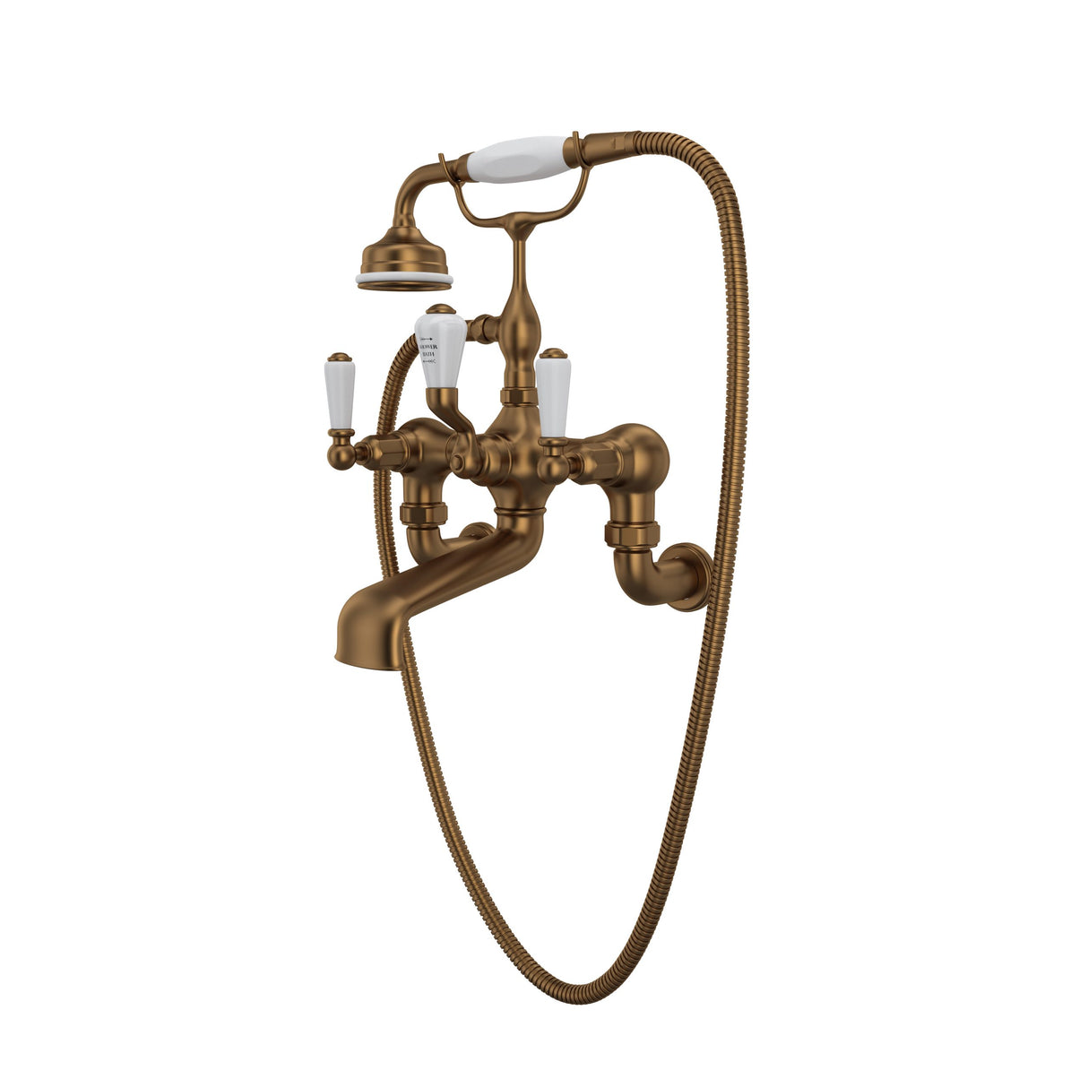 Edwardian Exposed Wall-mount Tub Filler