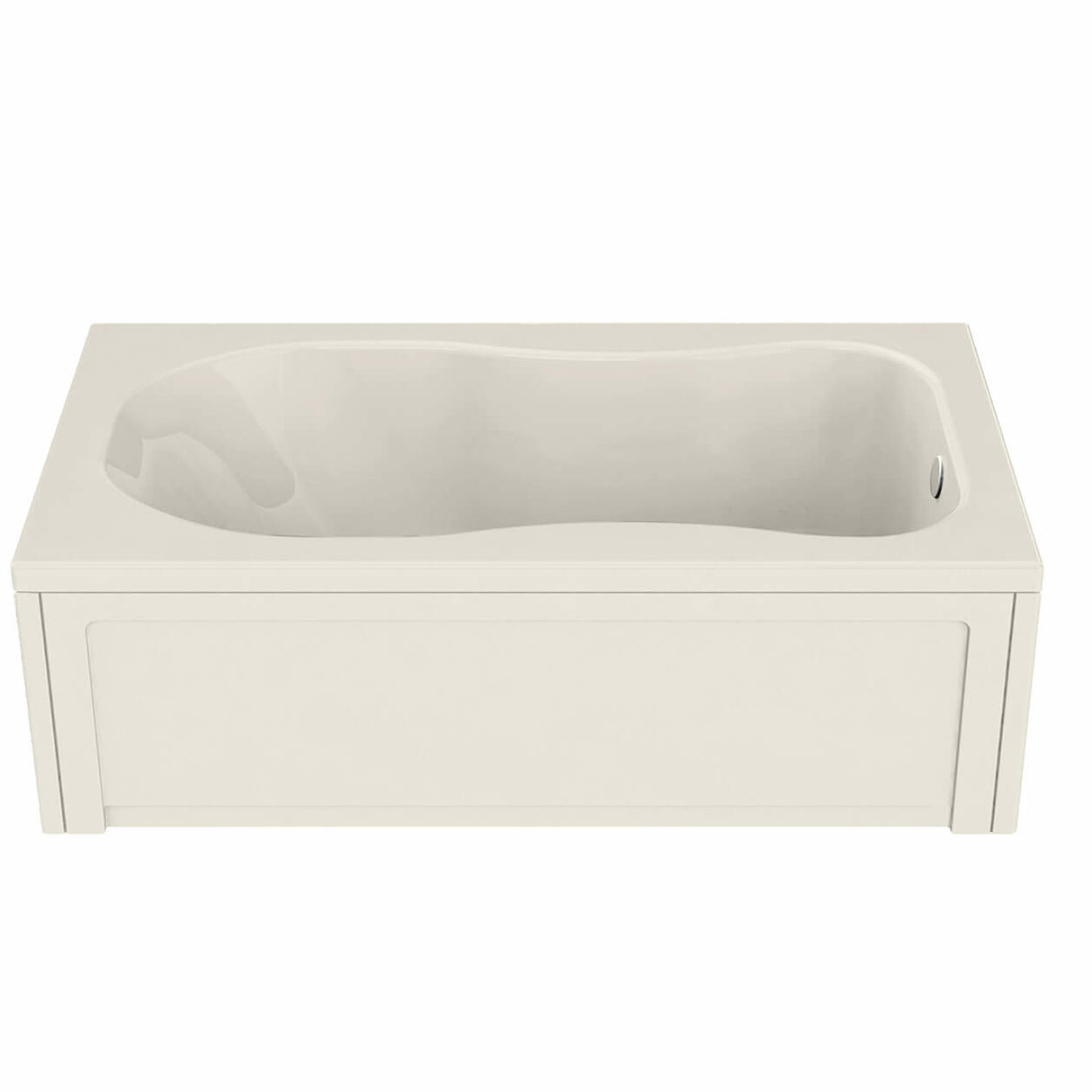 Topaz 7236 Acrylic Alcove End Drain Bathtub in White