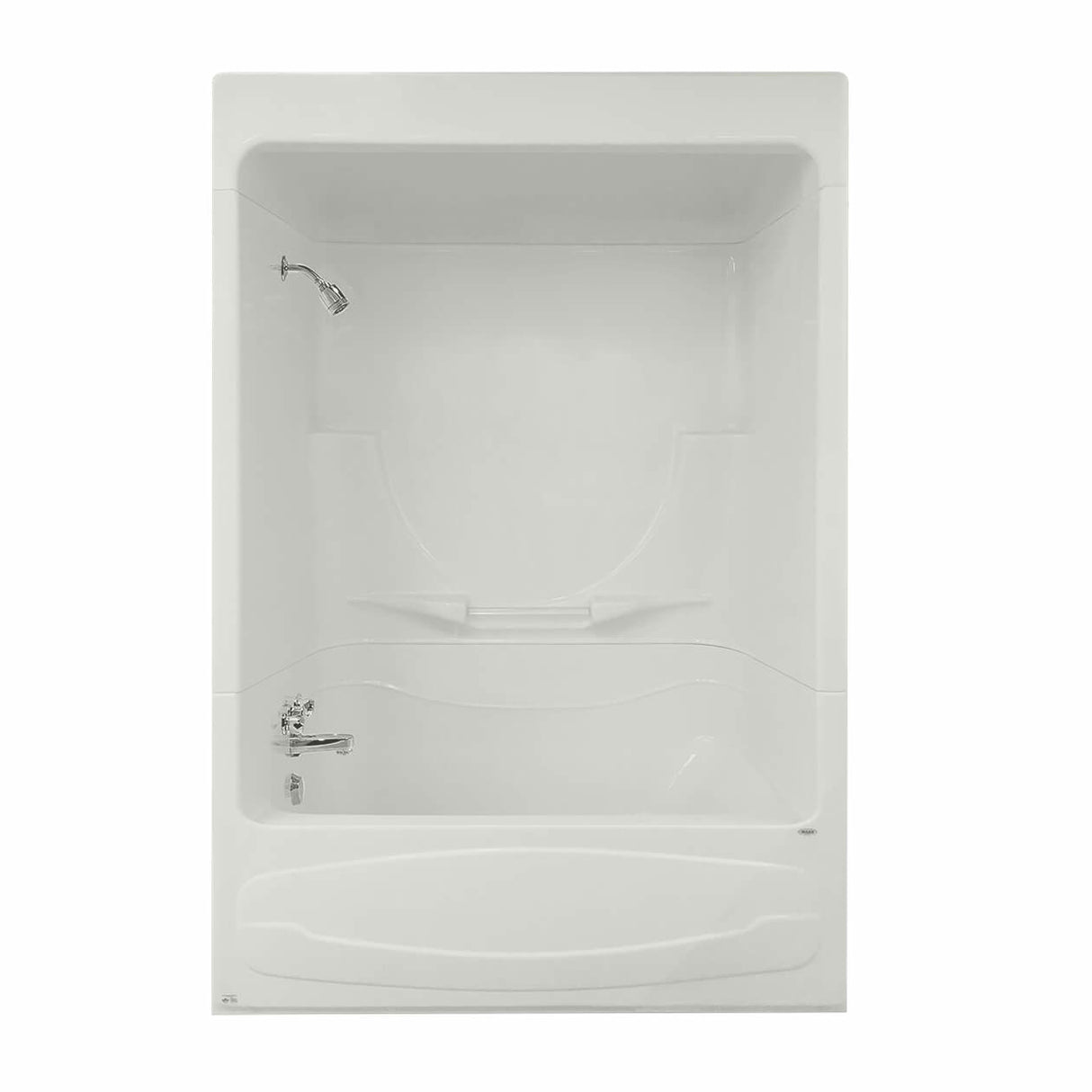 Figaro I 59 x 33 Acrylic Alcove Left-Hand Drain Three-Piece Tub Shower in White