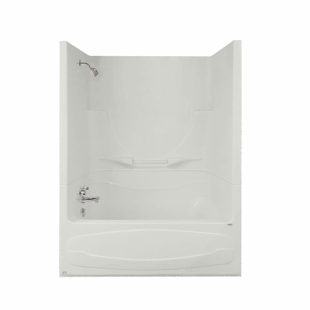 Figaro II 59 x 33 Acrylic Alcove Left-Hand Drain One-Piece Tub Shower in White