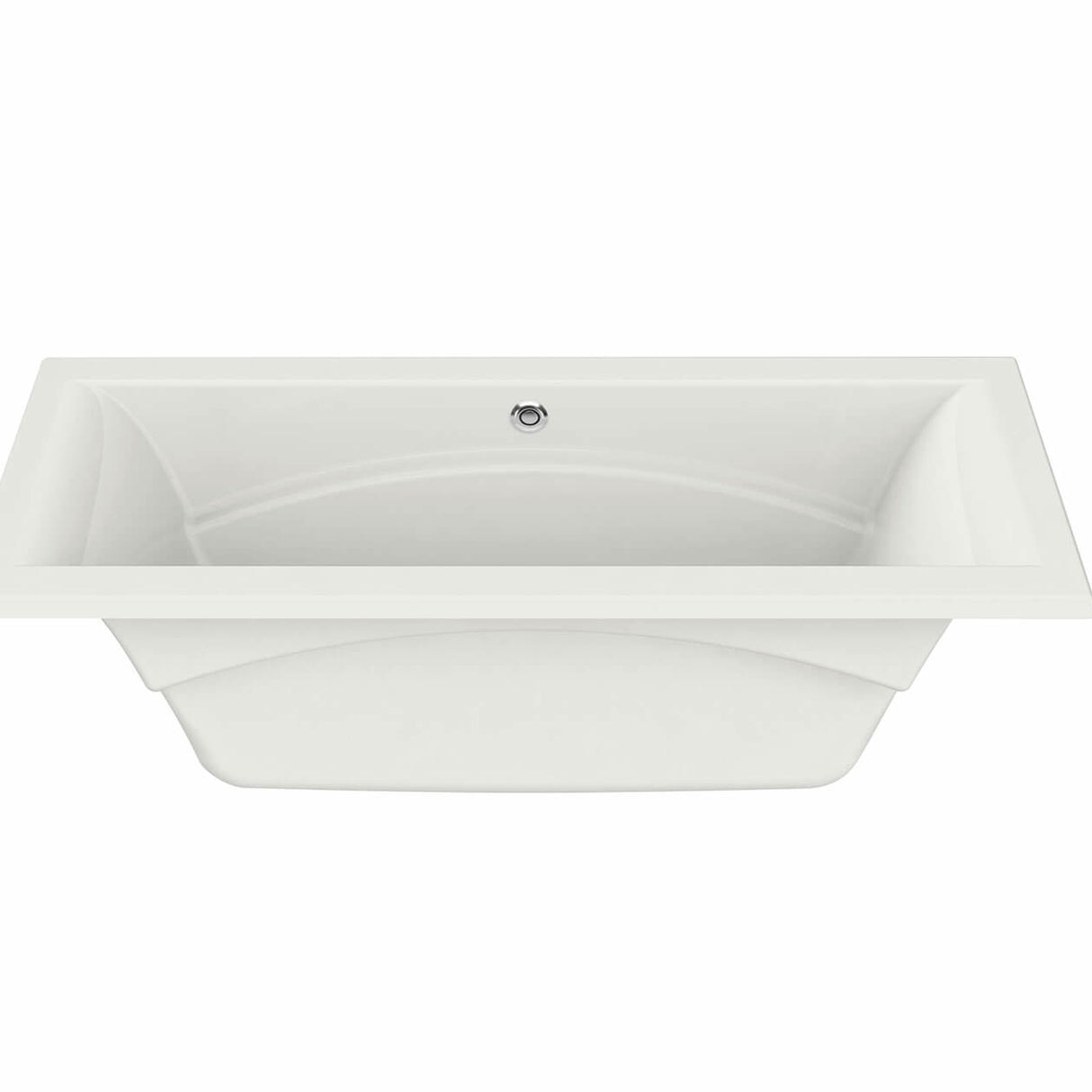 Optik 7236 Acrylic Undermount Center Drain Bathtub in White