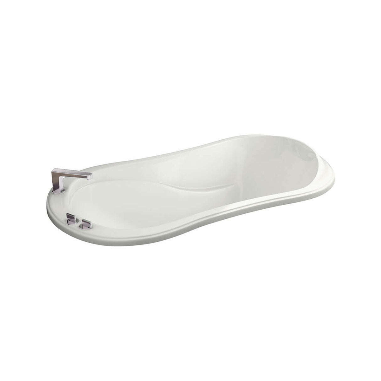 Vichy 6034 Acrylic Drop-in End Drain Bathtub in White